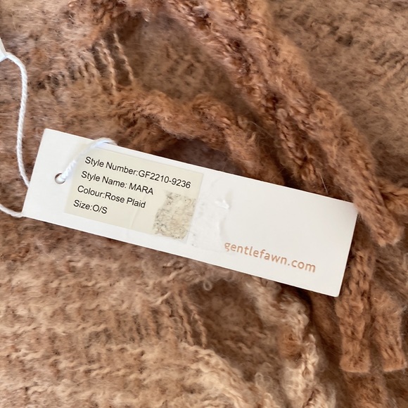 Gentle Fawn Mara Scarf in Rose Plaid - Picture 6 of 9